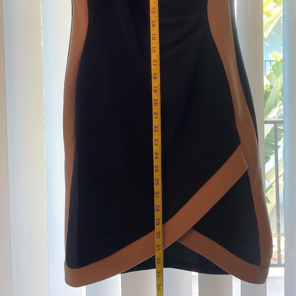 **SOLD** NWT Body Con Black & Tan Cross Dress (L) - Picture 5 of 8